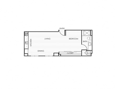 a floor plan of a small house with a garage